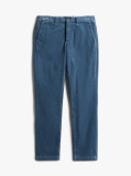 Blue Pantaloni Denton Chino Drepti Din Catifea  Barbati