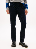 Blue Pantaloni Denton Chino Drepti Din Catifea  Barbati