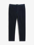 Blue Pantaloni Denton Chino Drepti Din Catifea  Barbati