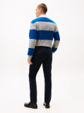 Blue Pantaloni Denton Chino Drepti Din Catifea  Barbati