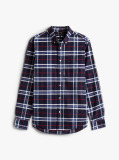 Multi Camasa Regular Fit Brushed Oxford Cu Model Check  Barbati