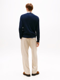 Blue Smart Casual Thermoregulating Rib-Knit Jumper  Men