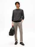 Gri Pulover Tricotat Herringbone Cu Casmir  Barbati