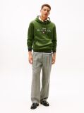 Verde Hanorac Fleece Cu Gluga Flex Cu Logo Grafic  Barbati