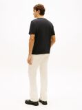 Negru T-Shirt Cu Guler Rotund Si Logo Grafic  Barbati