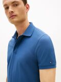Blue Regular Fit Concealed Plaquet Polo Shirt  Men