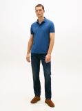 Blue Regular Fit Concealed Plaquet Polo Shirt  Men