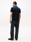 Blue Regular Fit Concealed Plaquet Polo Shirt  Men
