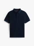 Blue Regular Fit Concealed Plaquet Polo Shirt  Men