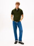 Verde Tricou Polo Cu Croiala Regular  Barbati