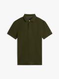 Verde Tricou Polo Cu Croiala Regular  Barbati
