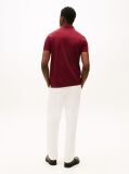Rosu Tricou Polo Cu Croiala Regular  Barbati