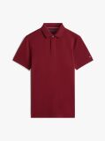 Rosu Tricou Polo Cu Croiala Regular  Barbati