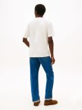 Bej T-Shirt Cu Guler Rotund Si Broderie Cu Logo  Barbati