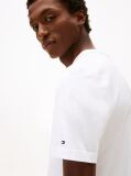 Alb Smart Casual Tricou Cu Guler Rotund  Barbati