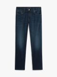 Blue Denton Straight Leg Jeans  Men