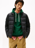 Black Mid Weight Stand Collar Jacket  Men