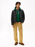 Black Mid Weight Stand Collar Jacket  Men