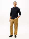 Blue Mercerized Jacquard Long Sleeve Tee  Men