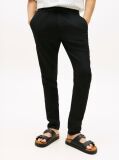 Negru Harlem Pantaloni Chino Din Amestec De In Cu Croiala Tapered  Barbati