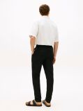 Negru Harlem Pantaloni Chino Din Amestec De In Cu Croiala Tapered  Barbati
