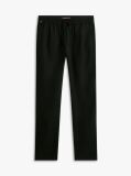 Negru Harlem Pantaloni Chino Din Amestec De In Cu Croiala Tapered  Barbati