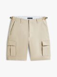 Bej Bemuda Cargo Twill Cu Croiala Lejera  Barbati