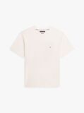 Bej Tricou Relaxat Din Jersey Cu Steag Brodat  Barbati