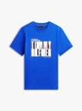 Blue T-Shirt Multicolor Cu Guler Rotund Si Logo   Barbati
