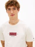 Bej T-Shirt Heritage Din Jerseu Cu Guler Rotund Si Logo  Barbati