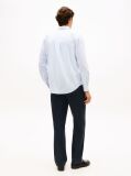 Blue TH Flex Regular Fit Stripe Poplin Shirt  Men