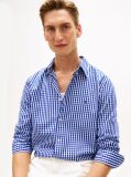 Multi TH Flex Regular Fit Gingham Check Poplin Shirt  Men
