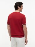 Rosu T-Shirt Tricotat Smart Casuat Tecnic   Barbati