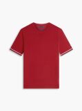 Rosu T-Shirt Tricotat Smart Casuat Tecnic   Barbati