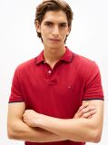 Rosu Tricou Polo Pique Cu Croiala Regular  Barbati