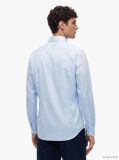 Blue Camasa Smart Casual TH Flex Cu Croiala Slim  Barbati