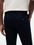 Blue Denton Straight Textured Chinos  Men