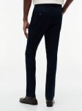 Blue Denton Straight Textured Chinos  Men