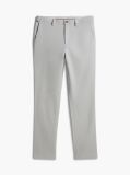 Grey Denton Straight Textured Chinos  Men