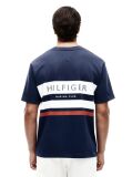 Blue Logo Colour-Blocked Relaxed T-Shirt  Men