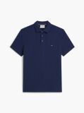 Blue Tricou Polo Din Mesh Jersey Cu Croiala Regular  Barbati