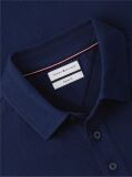 Blue Tricou Polo Din Mesh Jersey Cu Croiala Regular  Barbati