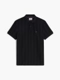 Negru Tricou Polo Cu Croiala Normala Si Dungi In Nuante Asortate  Barbati