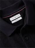 Negru Tricou Polo Cu Croiala Normala Si Dungi In Nuante Asortate  Barbati
