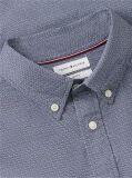 Blue Camasa Flex Small Pring Din Poplin  Barbati