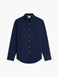 Blue Camasa Flex Din Poplin Cu Croiala Regular Si Model Printat  Barbati