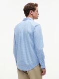 Blue Camasa Flex in Carouri Din Poplin  Barbati