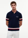 Blue Tricou Polo Signature Cu Croiala Normala  Barbati