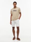 Beige Logo Graphic Jersey T-Shirt  Men