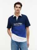 Multi Tricou Polo Cu Croiala Lejera Logo Pe Spate Si Blocuri De Culoare  Barbati